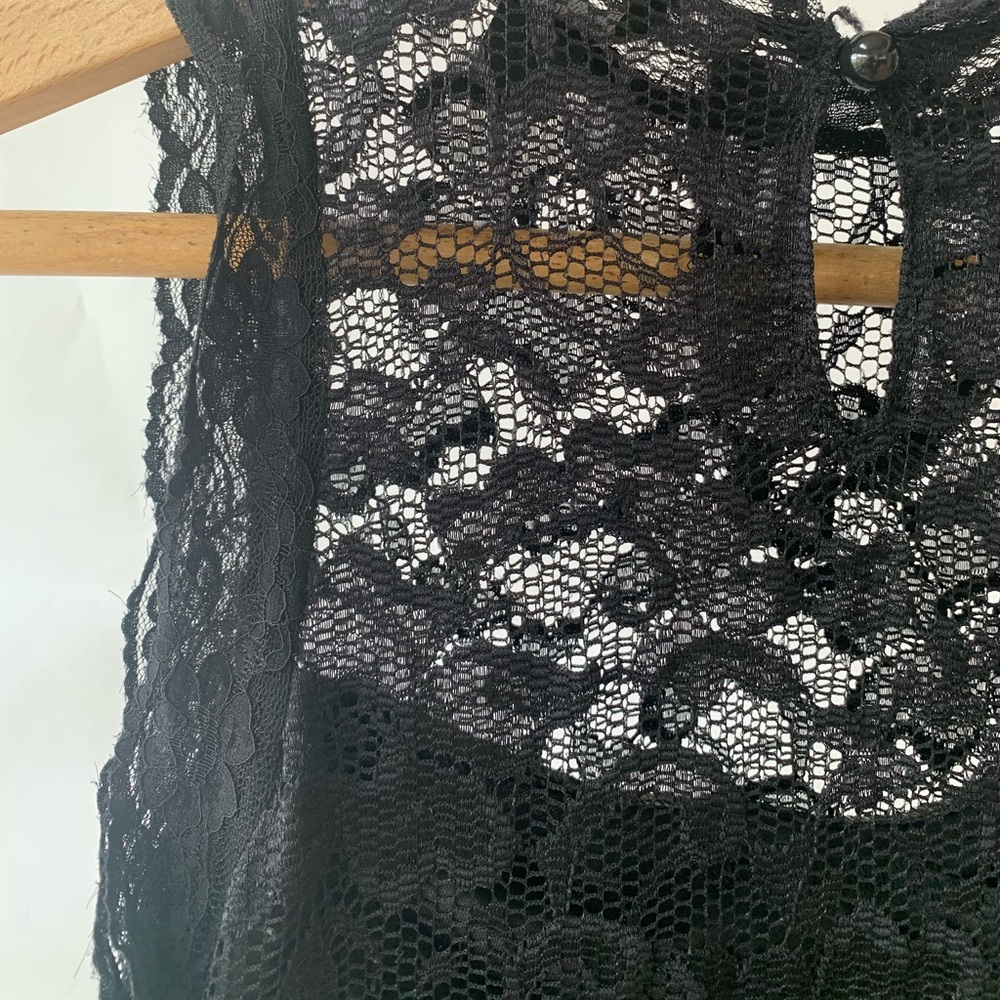Black lace dress